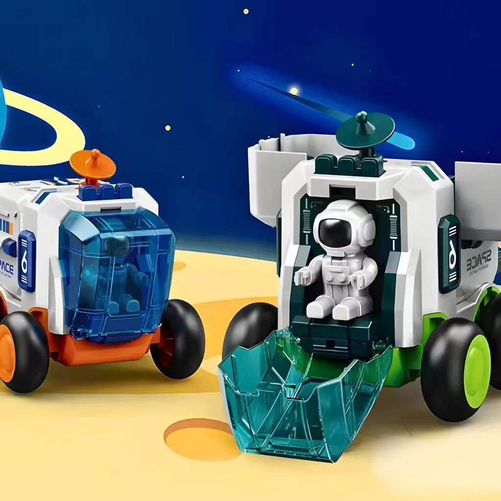 Brinquedos Espaciais para Crianças: Nave Espacial, Foguete e Veículo Explorador - Presente Perfeito para Crianças