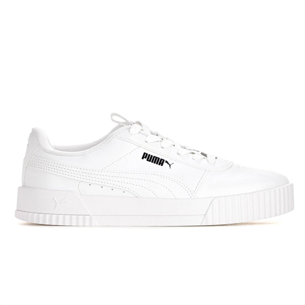 Tênis Puma Carina Bold BDP Branco e Preto - Feminino
