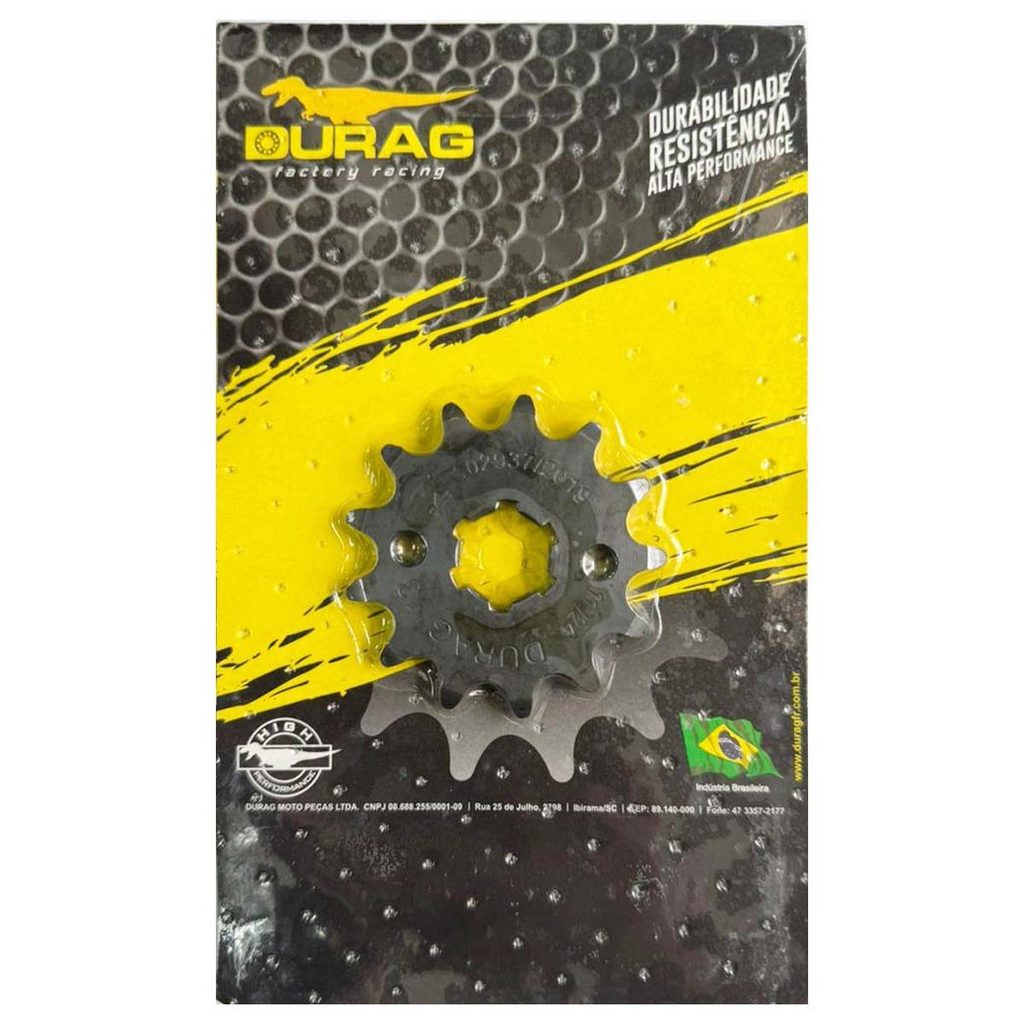 Pinhao 13 Dentes Gsr 125 150 Ybr Factor Xtz 125 Dr160 Durag