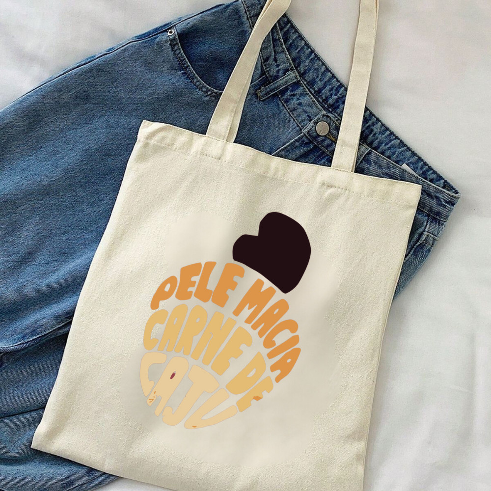 Bolsa Ecologica Ecobag "PELE MACIA, CARNE DE CAJU" - 100 algodão