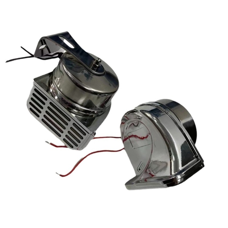prin 12V 24V Baixa Nota Aço Inoxidável Carro Caminhão Motocicleta Buzina Alta 120dB