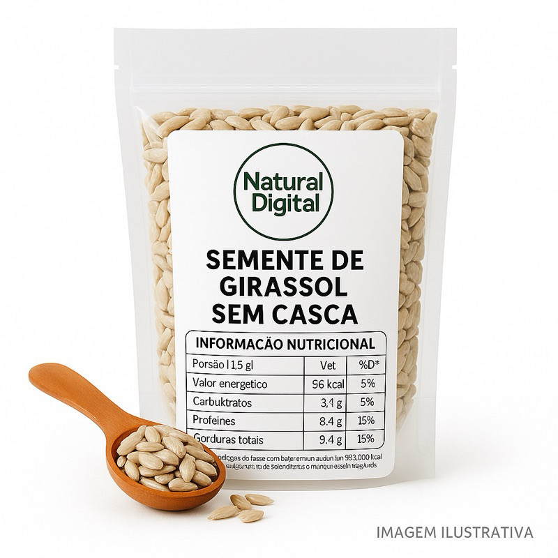 Pepita de Girassol crua sem casca 100% natural – 1 kg / 500 gramas / 250 gramas / 100 gramas