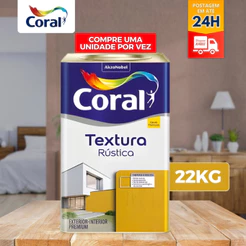 Textura Rústica Coral 22kg Interno & externo Revestimento parede Acabamento Rústica Fosco Branco