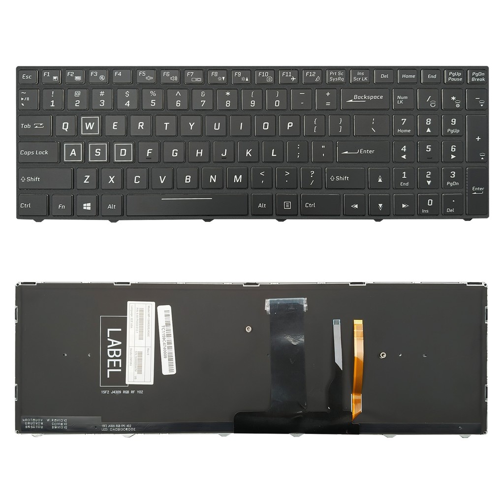 Teclado para Notebook Avell Full Range G1511 FOX