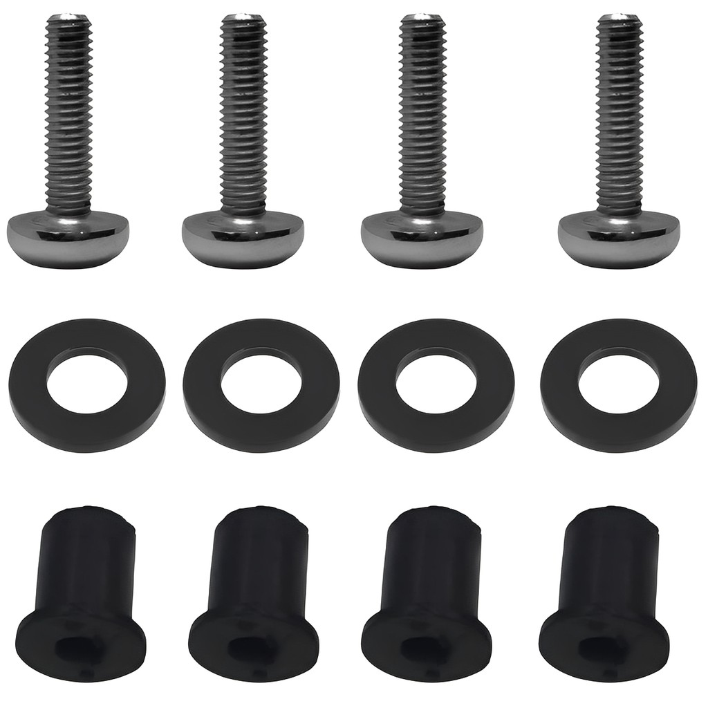 4 Parafuso Com Bucha Bolha Xl 700 V Transalp Cromado