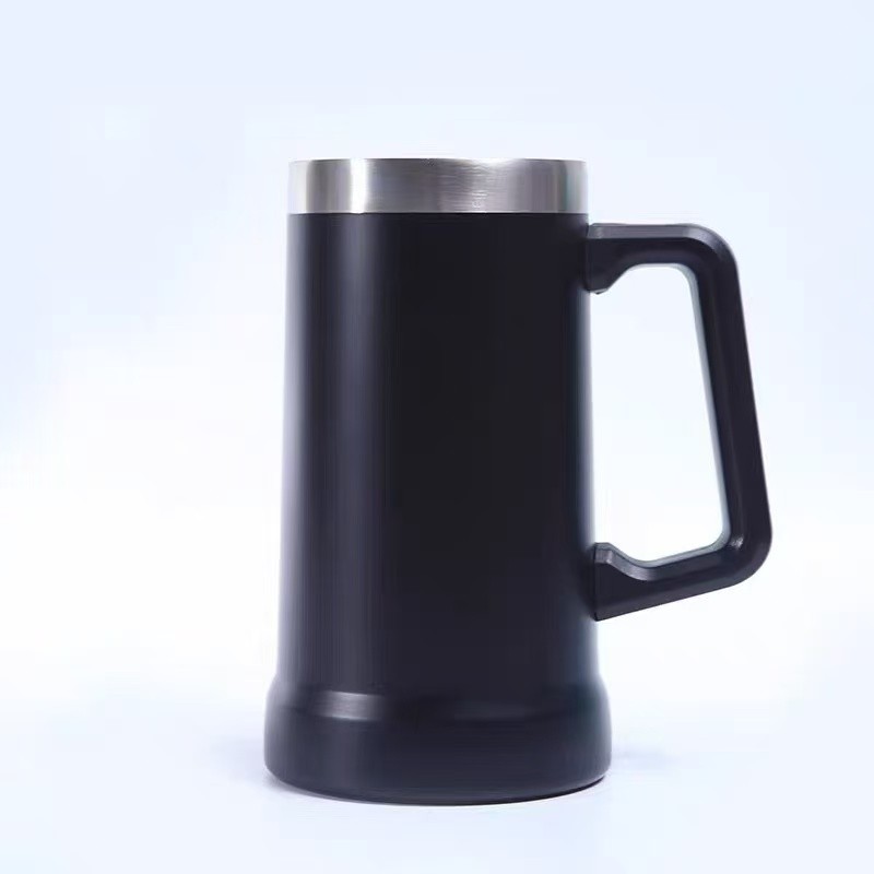 Caneca Térmica Preta para Cerveja 709ml - Estilo Total!