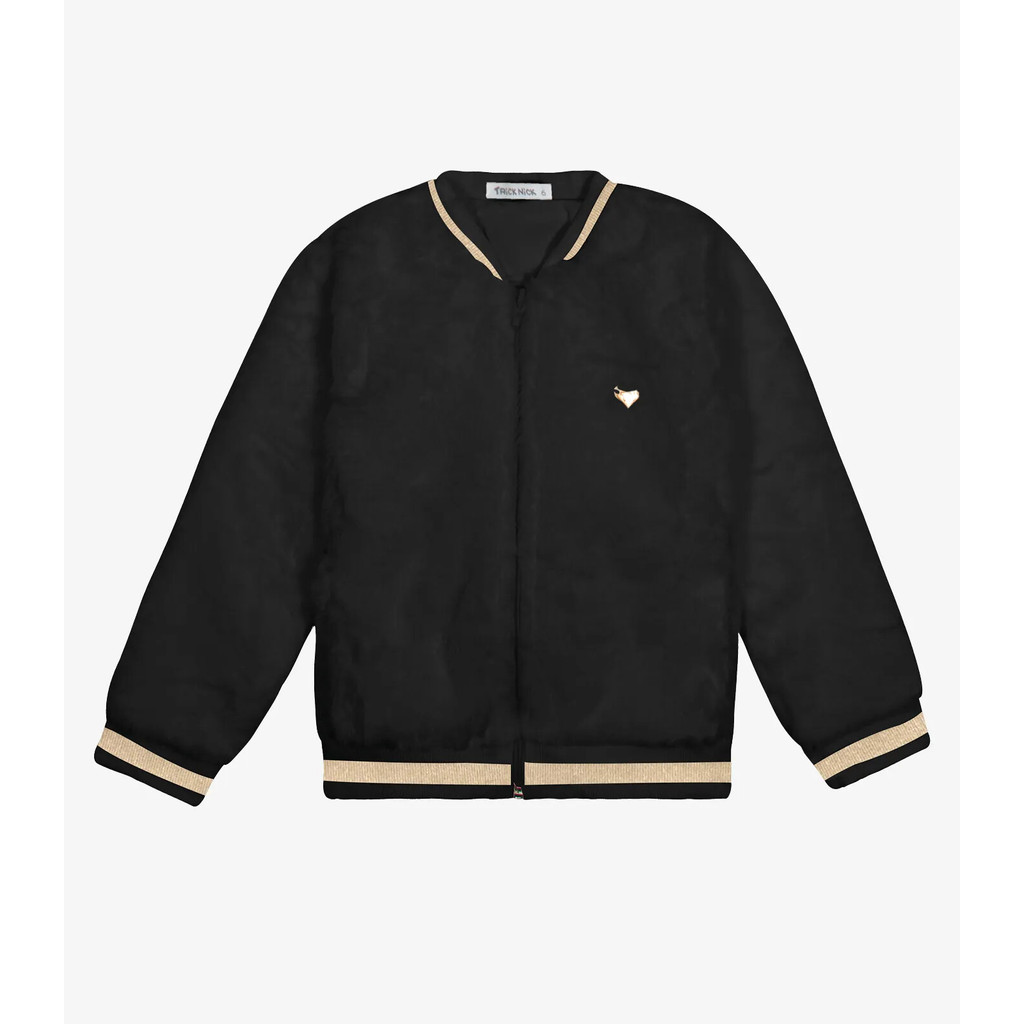 Jaqueta Bomber Pelo Safira Trick Nick Preto