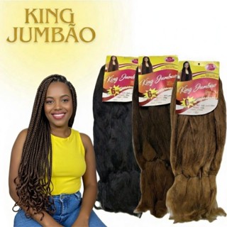 Super Jumbão 6X King Jumbão 400g | Volume Máximo, Tranças Longas e Poderosas em Oferta na Shopee