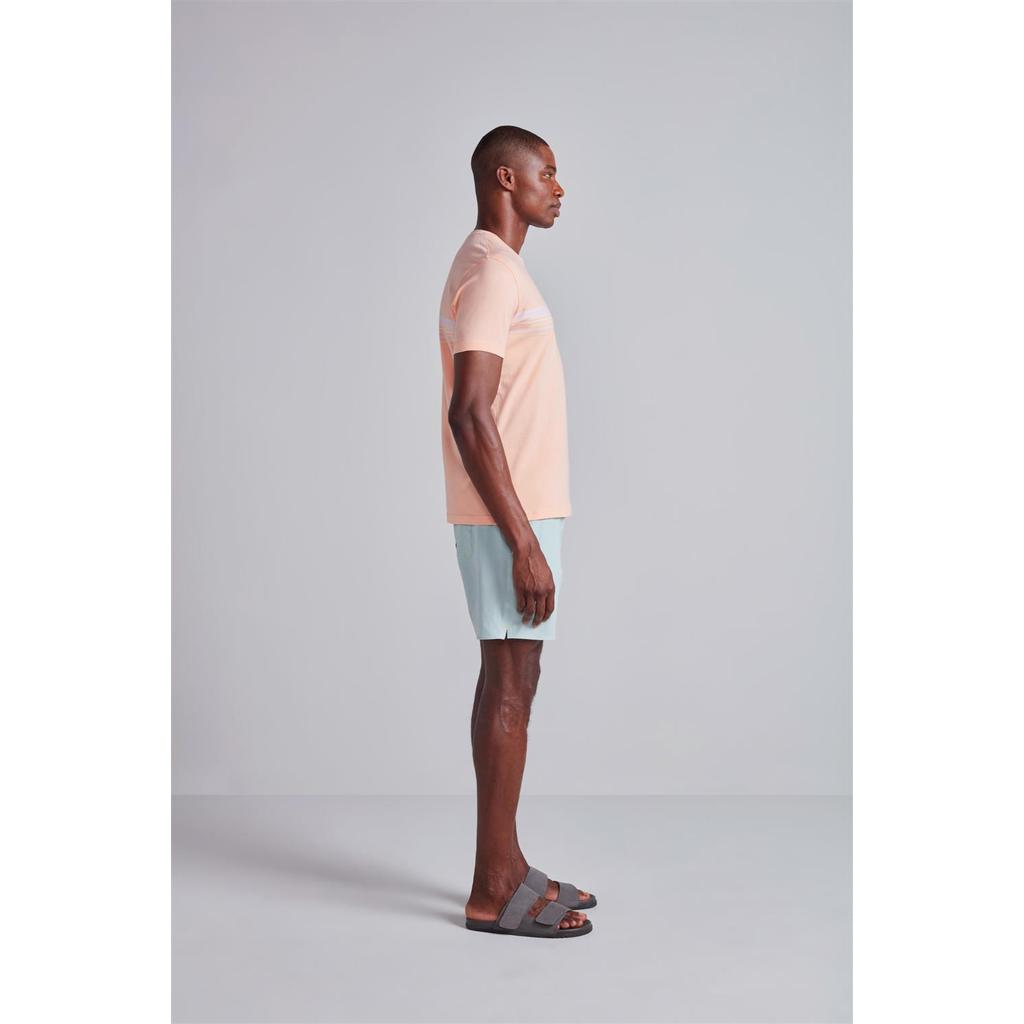 Camiseta Malha Slim Fit - Laranja Claro