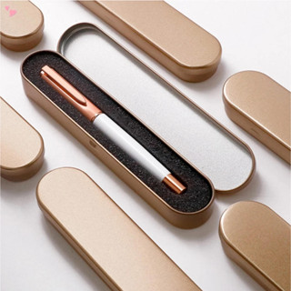 Estojo De Caneta De Metal Fino Com Inserção De Espuma Portátil Fosco Ouro/Prata Caixa Para Canetas-Tinteiro , Esferográf em Oferta na Shopee