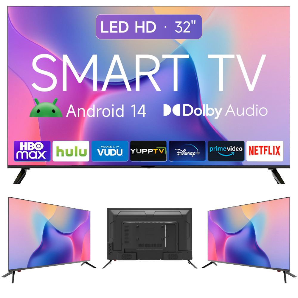 . Smart TV 32 polegadas LED HD Wi-Fi TV 60Hz 32wdsnbx 100/240v Android 14