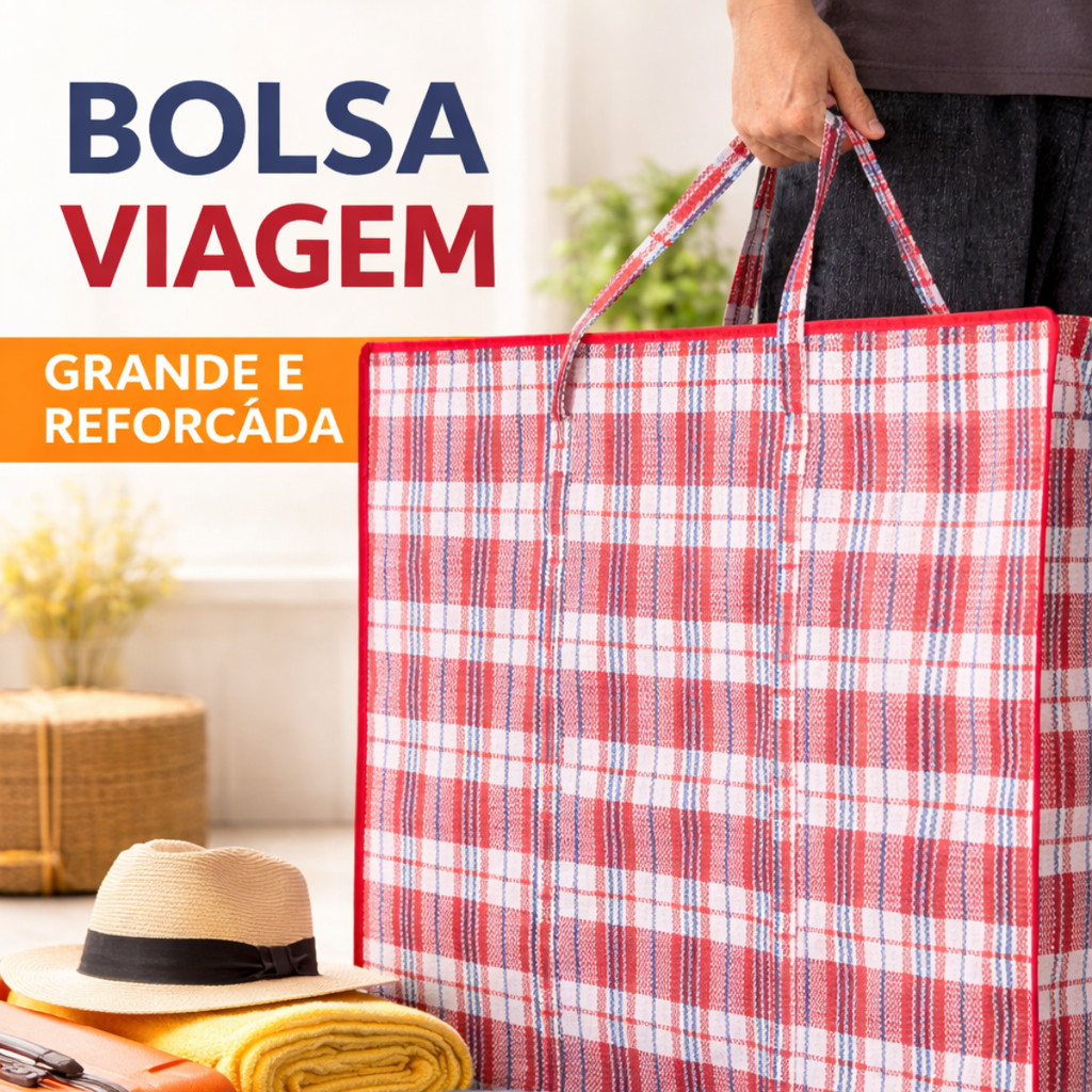 Bolsa Viagem Extra Grande Impermeável Resistente Premium