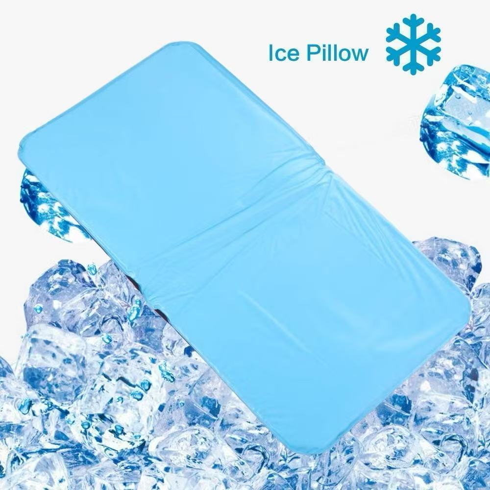 Travesseiro Almofada Tapete Gel Refrescante 53x29cm Alívio de Calor e Dores, Maciez e Conforto Para Humanos e Pets-SMILE