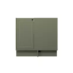 Balcão de Canto Cozinha MDF Herval Viana, 1 Porta, Verde Hill