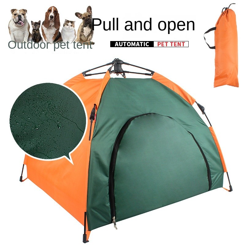Tenda dobrável automática para animais de estimação, protetor solar à prova de chuva, ninho portátil para animais de est