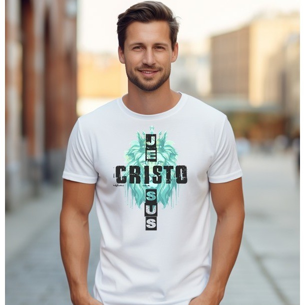 Camisa Masculina Camiseta Moda Cristã Religioso Camisa 100% Algodão Modelos Diferentes