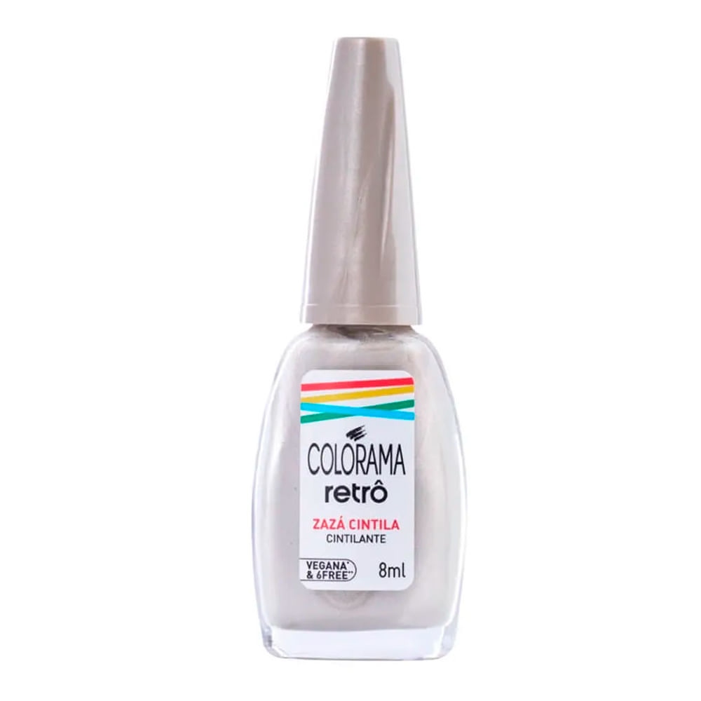 Esmalte Colorama Retrô Cintilante Cor Zazá Cintila 8ml em Oferta na Shopee