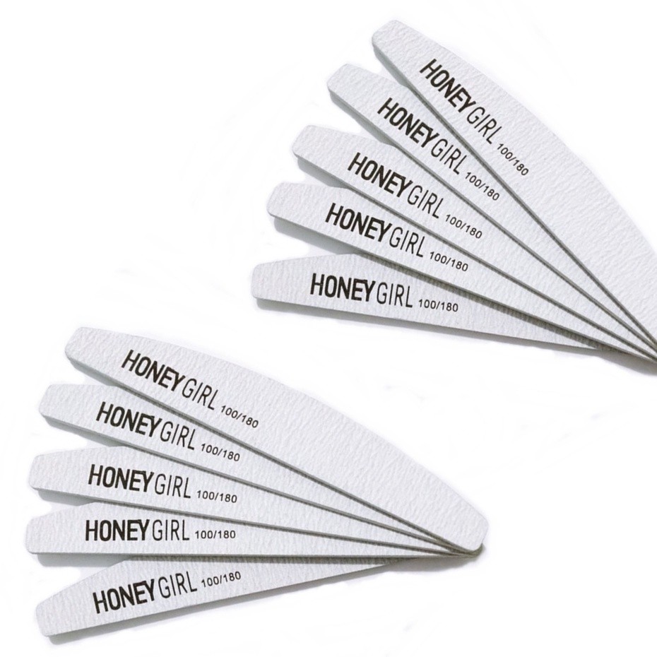 10 Lixas Bananão Banana Honey Girl Unha Em Gel 100/180 em Oferta na Shopee