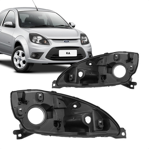 Carcaça Farol Ka 2008 a 2014 Ford