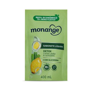 Sabonete Líquido Monange Refil Detox 400ml em Oferta na Shopee