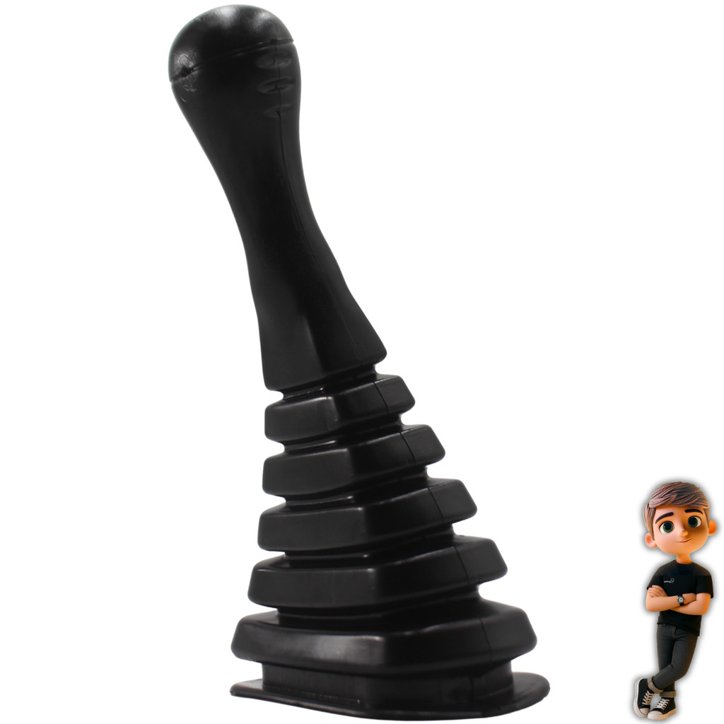 Kit Coifa de Cambio Sanfonada Bola Manopla Palio 96 97 98 99 2000 Preta — imagem 2 de 2