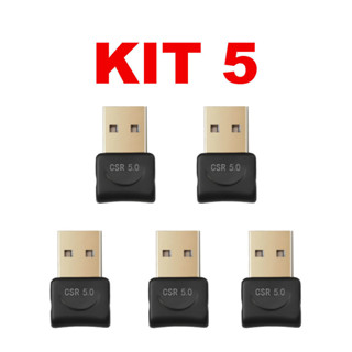 Kit 5  Adaptador E Receptor USB Bluetooth 5.0 Plug usb Transmissor de audio para Notebook anjgg em Oferta na Shopee
