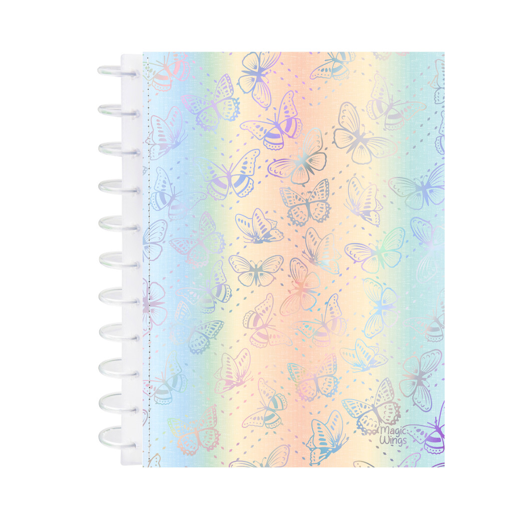 Caderno Discos Capa Dura Universitário 10 Matérias 160 fls - KITDISC Capa:Degra