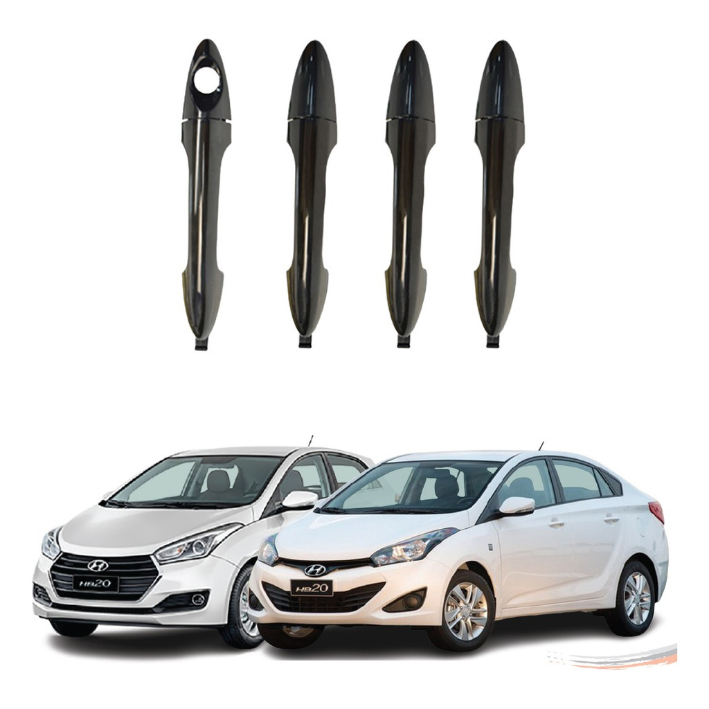 Kit Completo 4 Maçaneta Externa Hb20 Hb20s Hb20x De 12 A 19