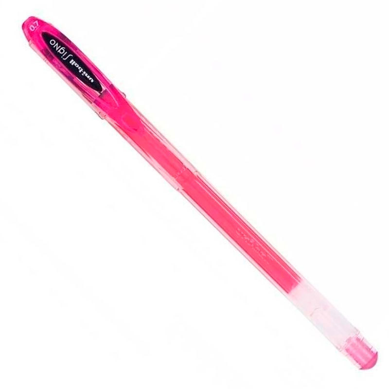 Caneta gel signo 0.7mm UM-120 Rosa Uni-ball em Oferta na Shopee