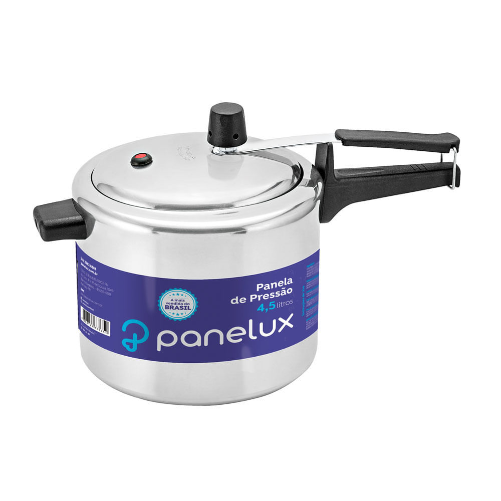 Panela de Pressão Panelux Classic Polida Prata 4,5L em Oferta na Shopee