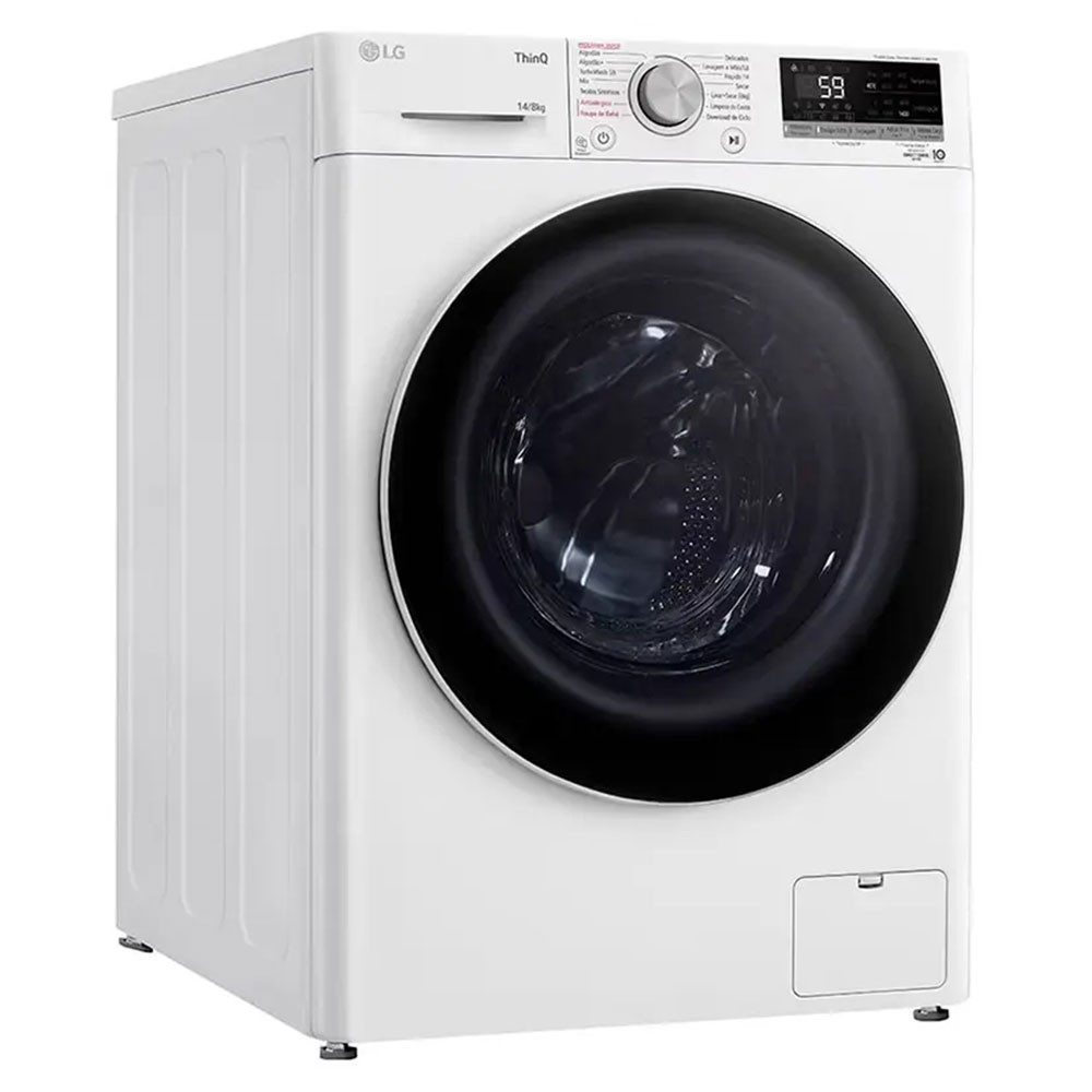 Lava e Seca Smart LG com Inteligência Artificial 14kg Cesto Inox CV5014WC4