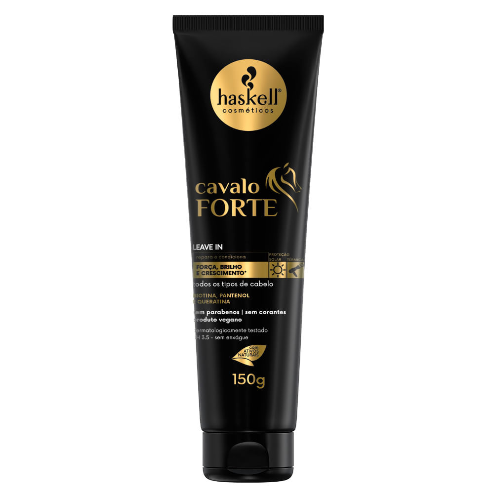 Leave In Haskell Cavalo Forte Força, Brilho & Crescimento com 150g em Oferta na Shopee