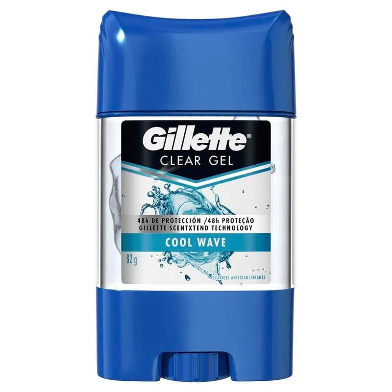 Desodorante Gillette Clear Gel Cool Wave 82g em Oferta na Shopee