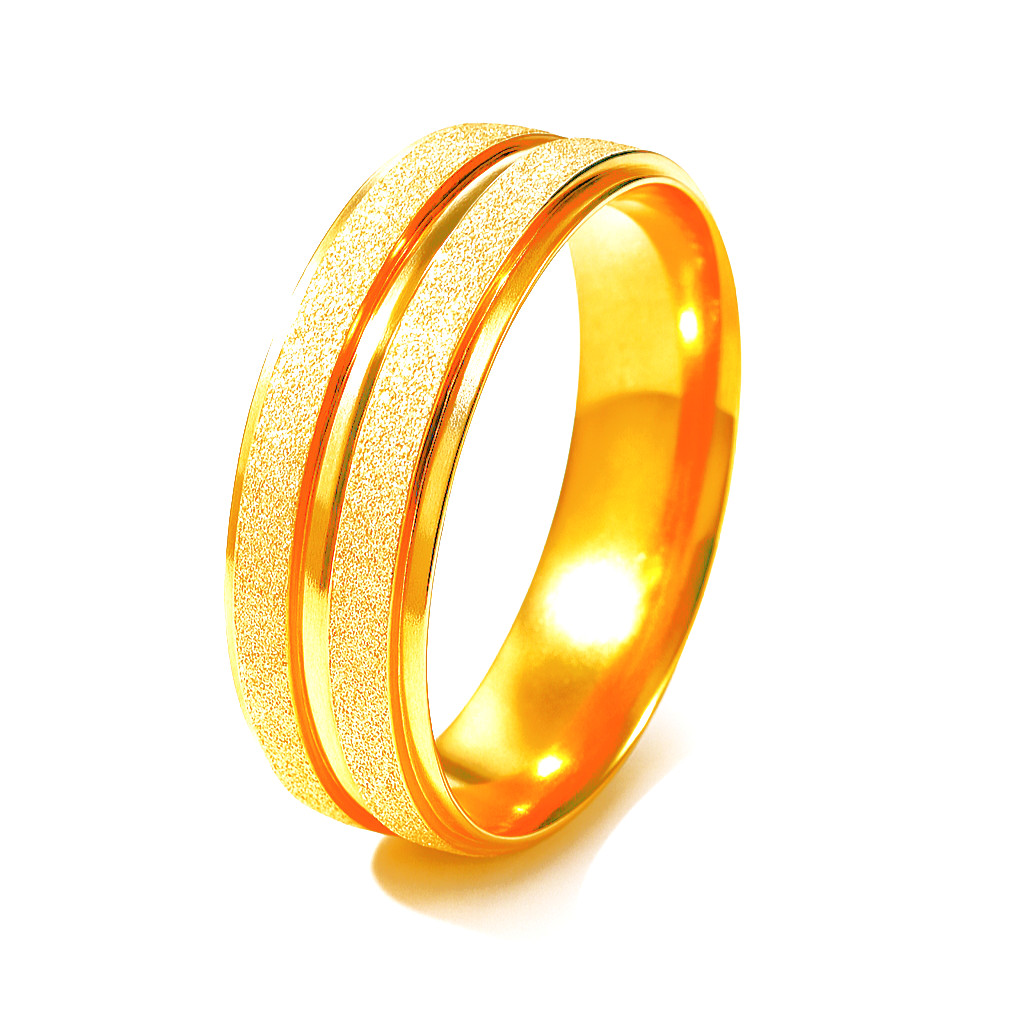 Alianca Casamento 6mm Ouro 18k Com Risco Meio Anatomica Luxo