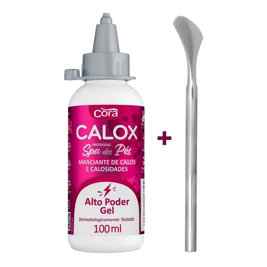 Amaciante Removedor Calos Calosidade Calox Gel + Espátula