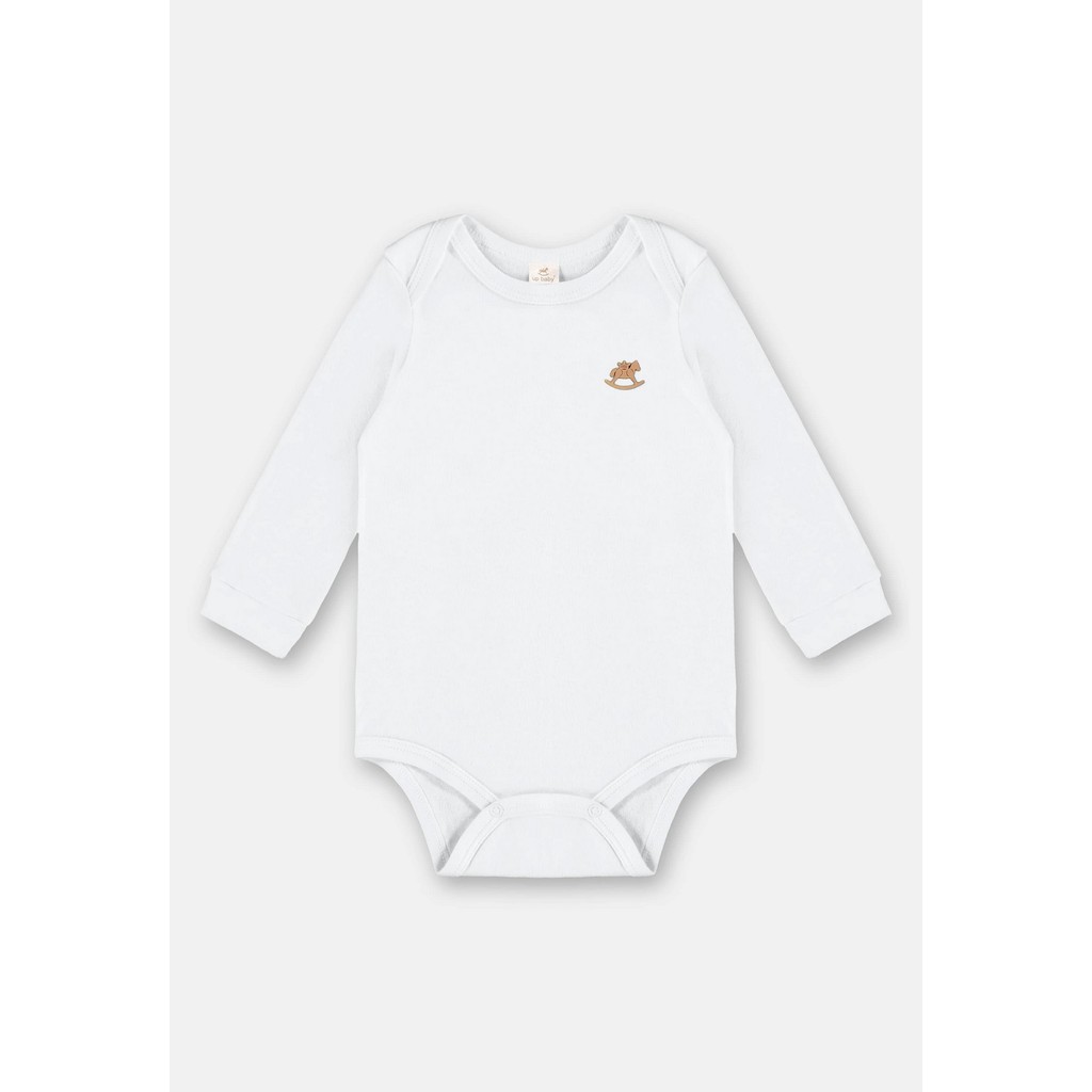 Body Manga Longa em Suedine Unissex para Bebê Up Baby