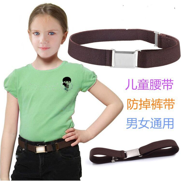 Preguiçoso novo estilo elástico elástico elástico de borracha cinto infantil All-Match calças Anti-queda jardim de infân