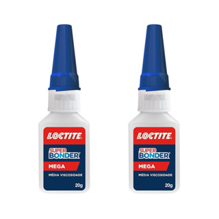 Kit 2 Colas Instantâneas Loctite Super Bonder Mega 20g - Máxima Adesão em Oferta na Shopee