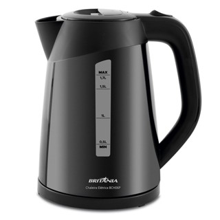Chaleira Elétrica Britânia BCH06P Preta 1,7L 1200W 127V em Oferta na Shopee