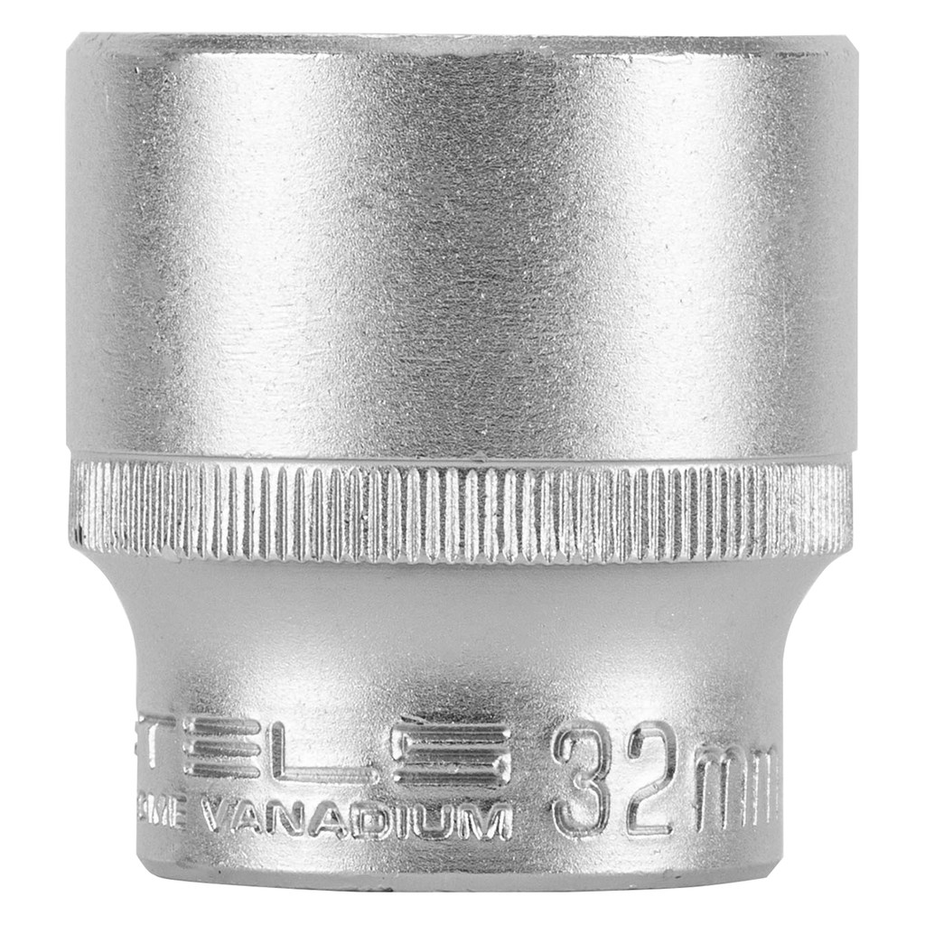 SOQUETE SEXTAVADO 32MM 1/2 CR-V COM CLIP PLÁSTICO STELS