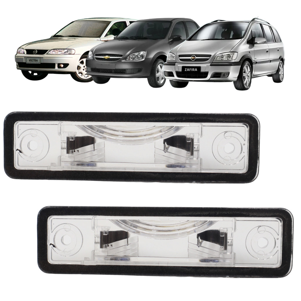 Par De Lanterna Luz De Placa Corsa Pickup Wagon Omega Classic Vectra Zafira Astra