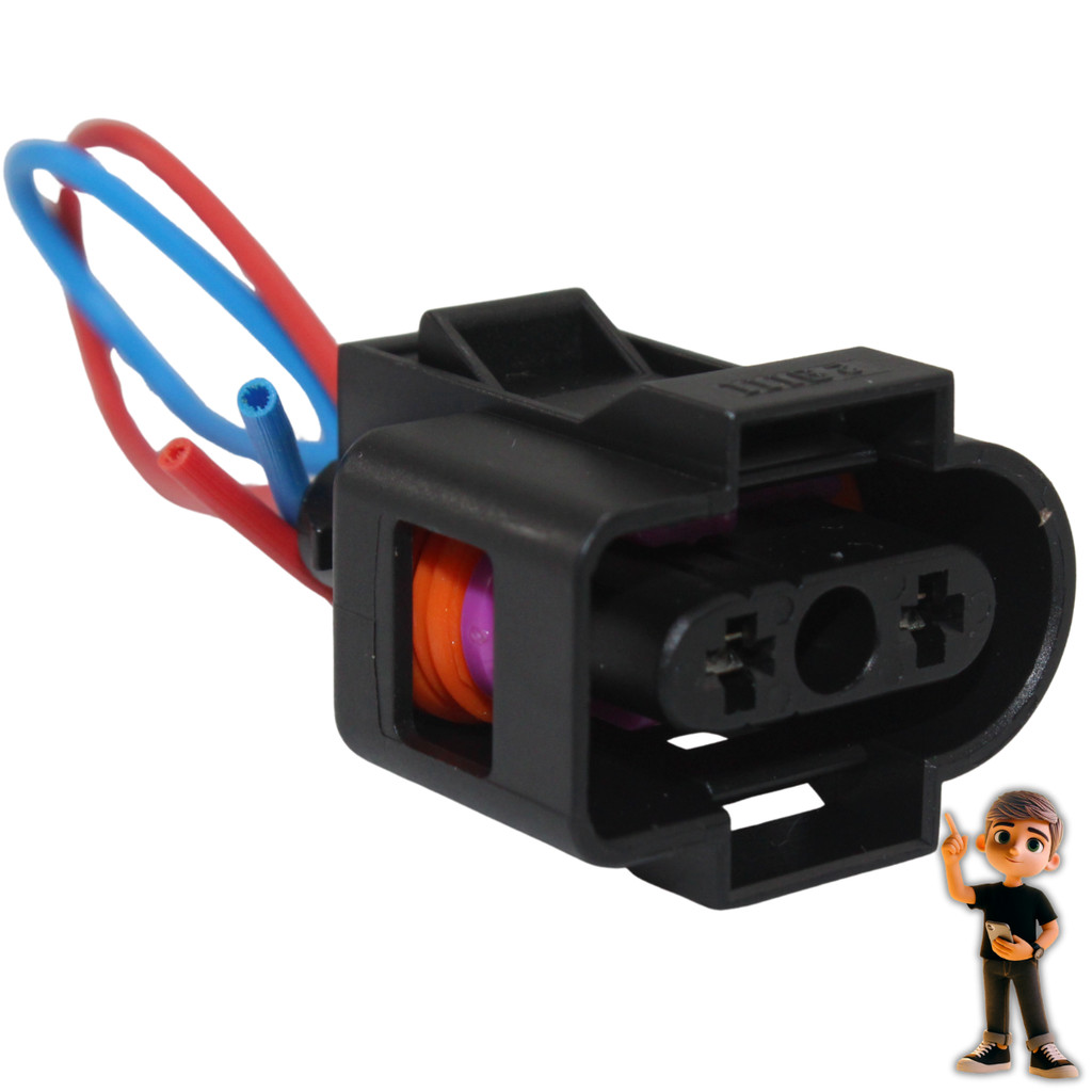 Conector Plug Do Reservatório Radiador Kombi Bora Golf A3 — imagem 2 de 2