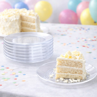 50 Prato Acrílico Redondo Resistente Sobremesa 15cm Cristal em Oferta na Shopee