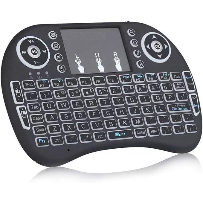 Mini Teclado Controle Sem Fio P/ Tv Smart Tv Box Pc Novo