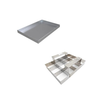 Kit Aro Cortador Brownie 12 Cav 7x7x3 Inox + Assadeira 22,5x29,5x3 Em Alumínio Resistente em Oferta na Shopee