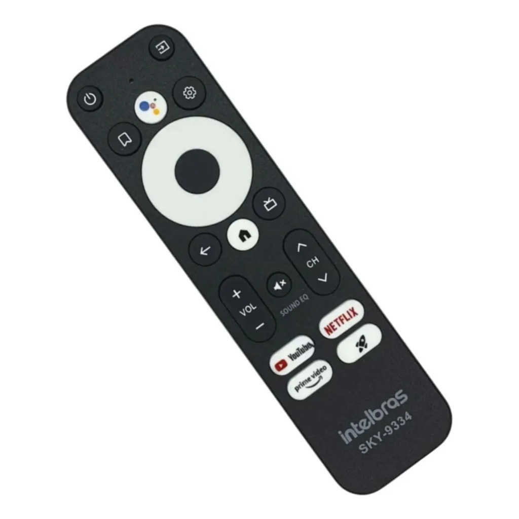 Controle Compatível Com Tv Box Zte Intelbras Stick Izy Play Preto