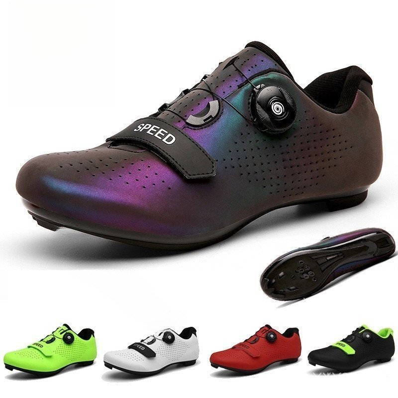 ZBAO Sapatilha Ciclismo Velocidade Mtb Tênis Masculino Sapatos De Bicicleta Spd Da Sola De Fibra Carbono