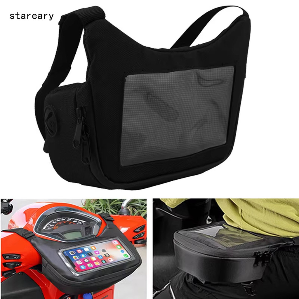 SY Bolsa De Painel Frontal Para Guidão De Motocicleta , À Prova D'água , Tela Sensível Ao Toque Visual , Navegação , Tel