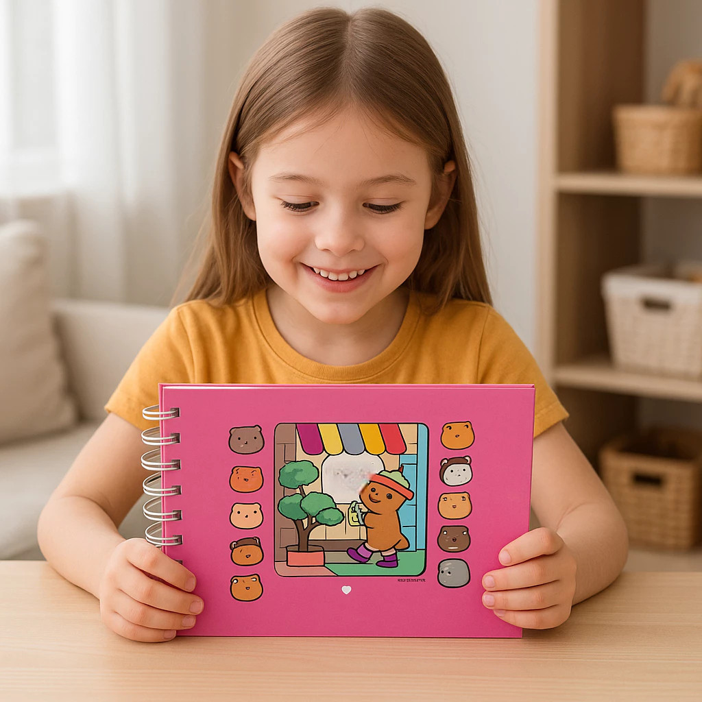 Caderno Livro Colorir Folhas Desenhos Entretenimento Relaxante Pintura Bichinho Papel Criança Achadinhos