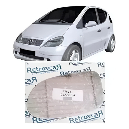 Lente Retrovisor Vidro Mercedes Classe A 98/04 Esq Ou Dir